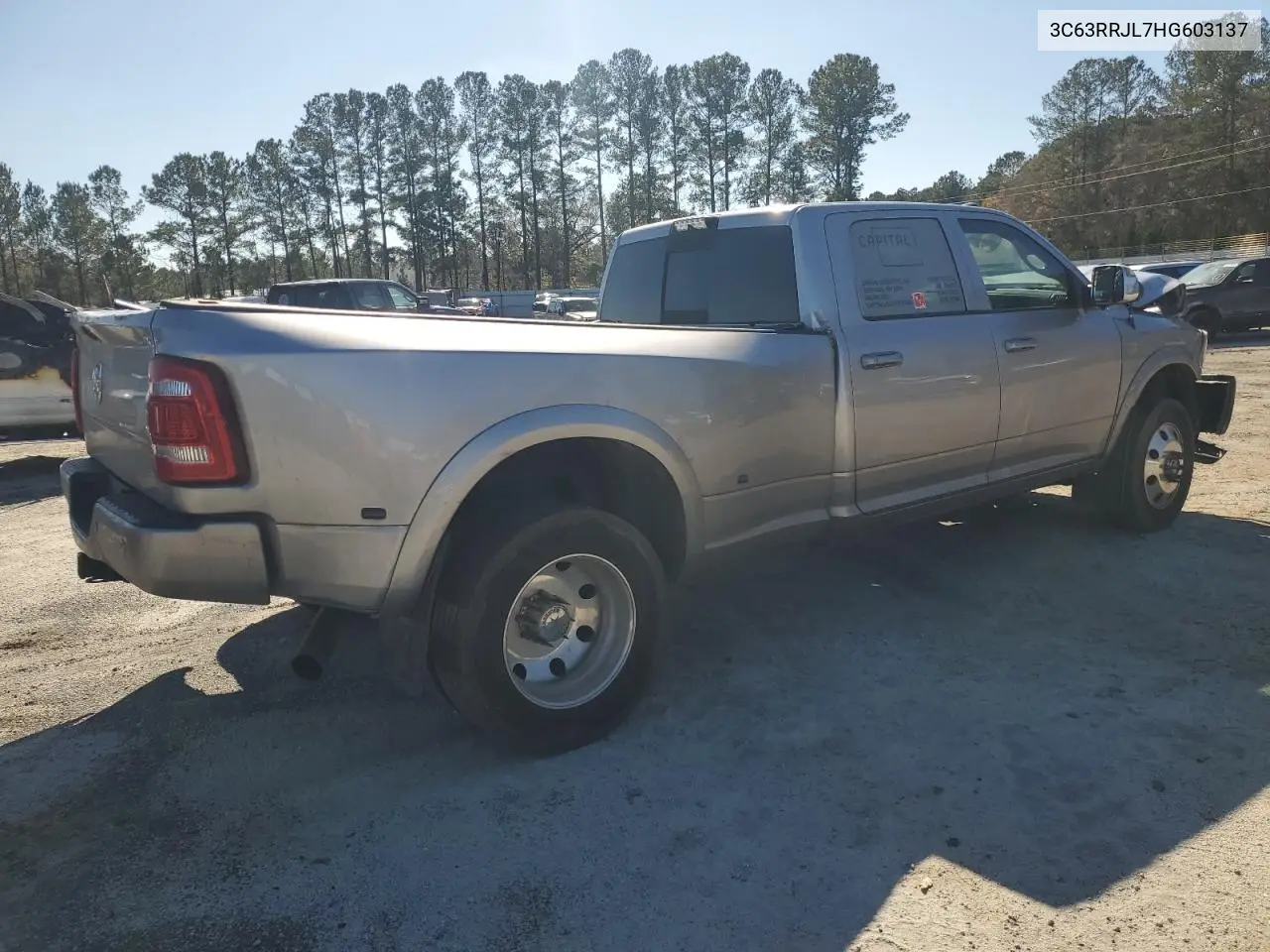 2017 Ram 3500 Laramie VIN: 3C63RRJL7HG603137 Lot: 42570095
