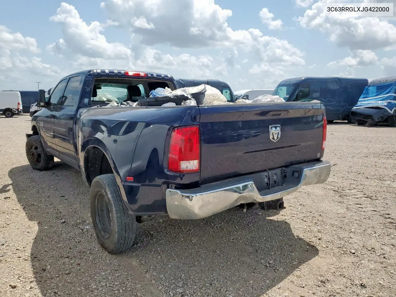 2018 Ram 3500 St VIN: 3C63RRGLXJG422000 Lot: 59812655
