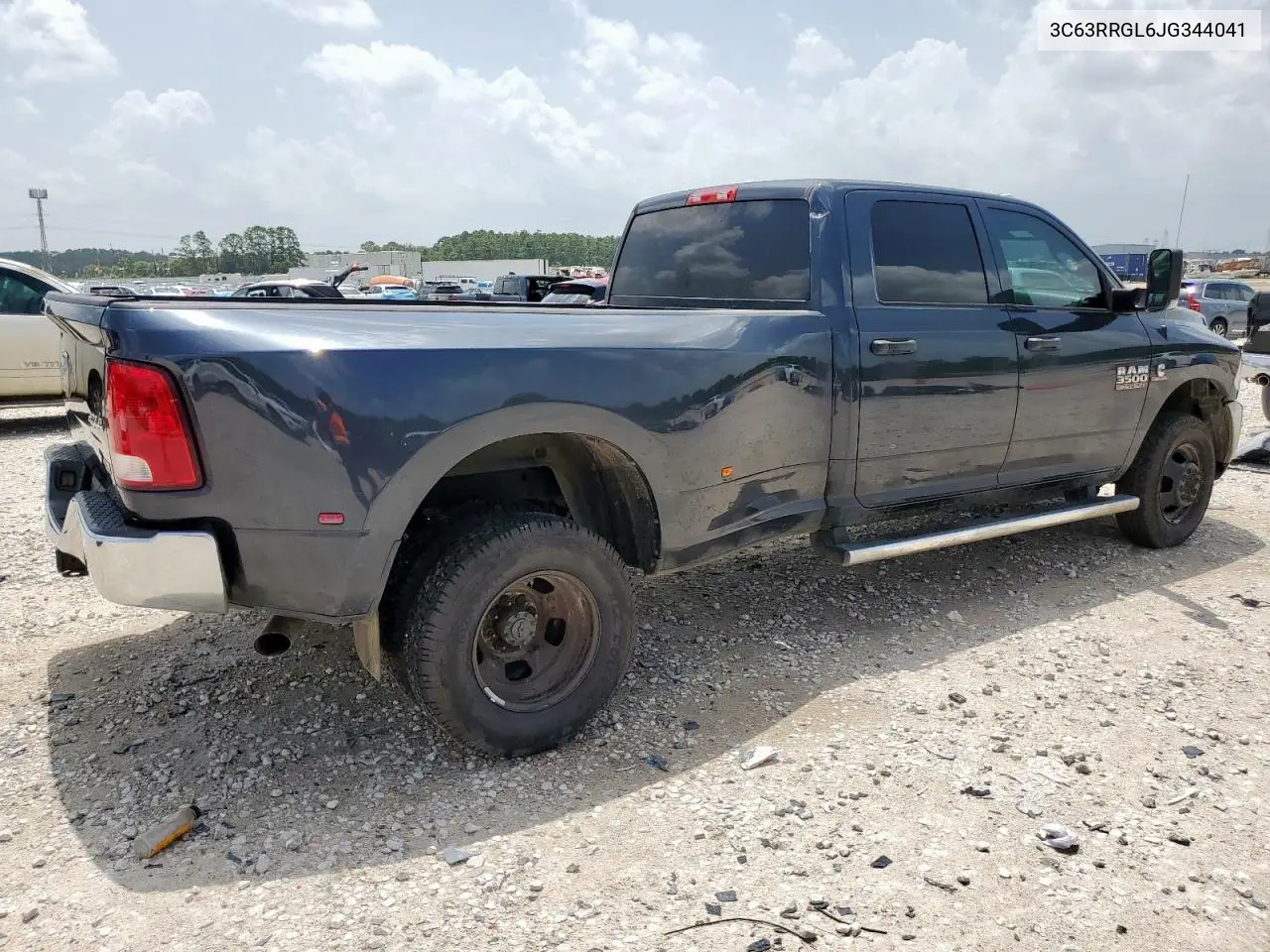 2018 Ram 3500 St VIN: 3C63RRGL6JG344041 Lot: 62762235