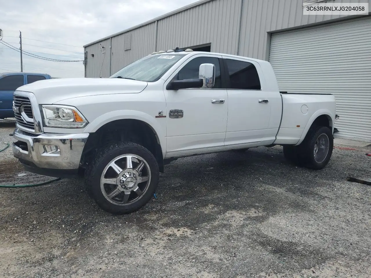 2018 Ram 3500 Longhorn VIN: 3C63RRNLXJG204058 Lot: 66011895
