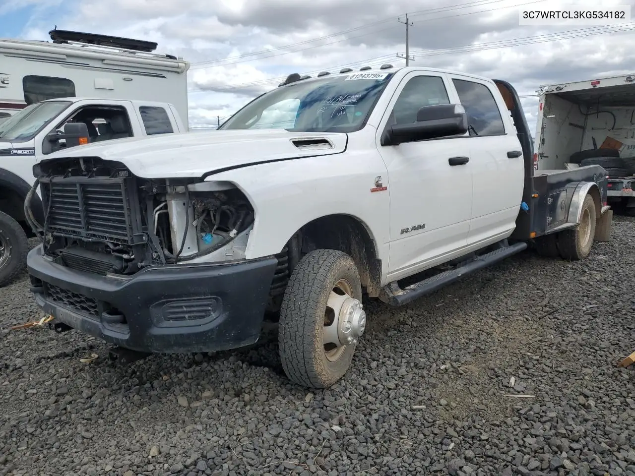 2019 Ram 3500 VIN: 3C7WRTCL3KG534182 Lot: 61243795
