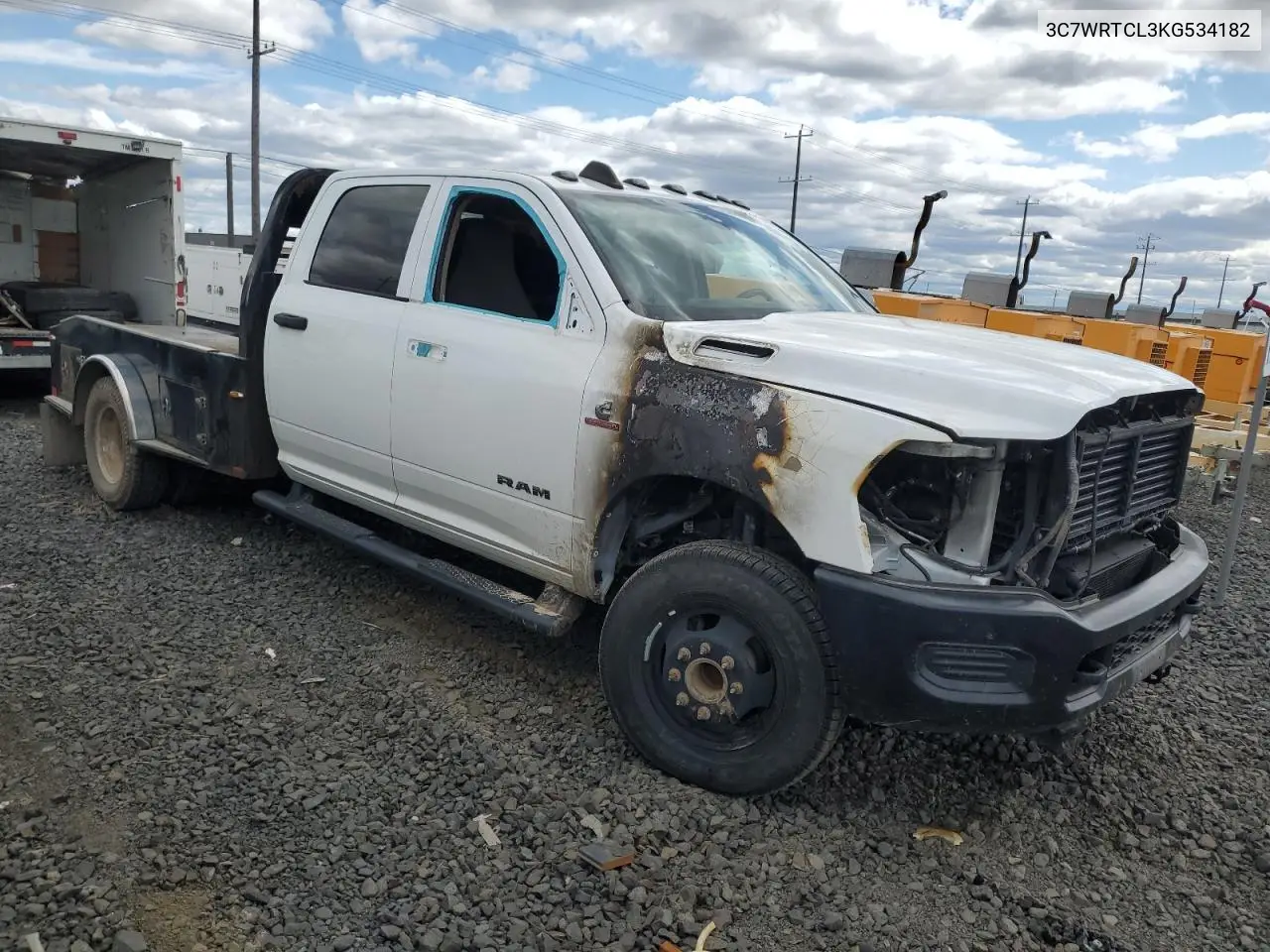 2019 Ram 3500 VIN: 3C7WRTCL3KG534182 Lot: 61243795