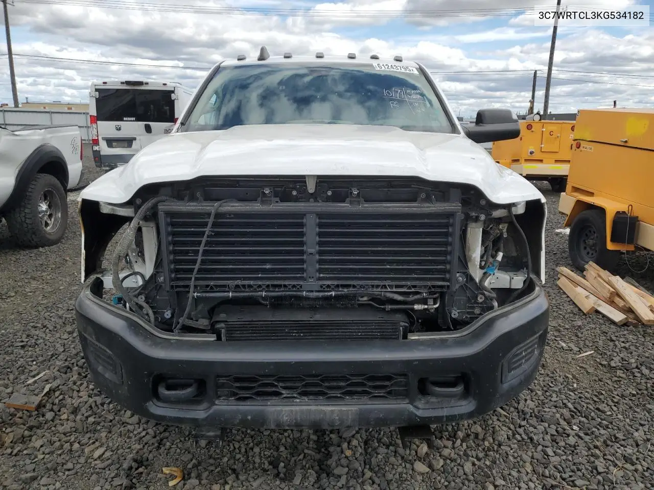 2019 Ram 3500 VIN: 3C7WRTCL3KG534182 Lot: 61243795