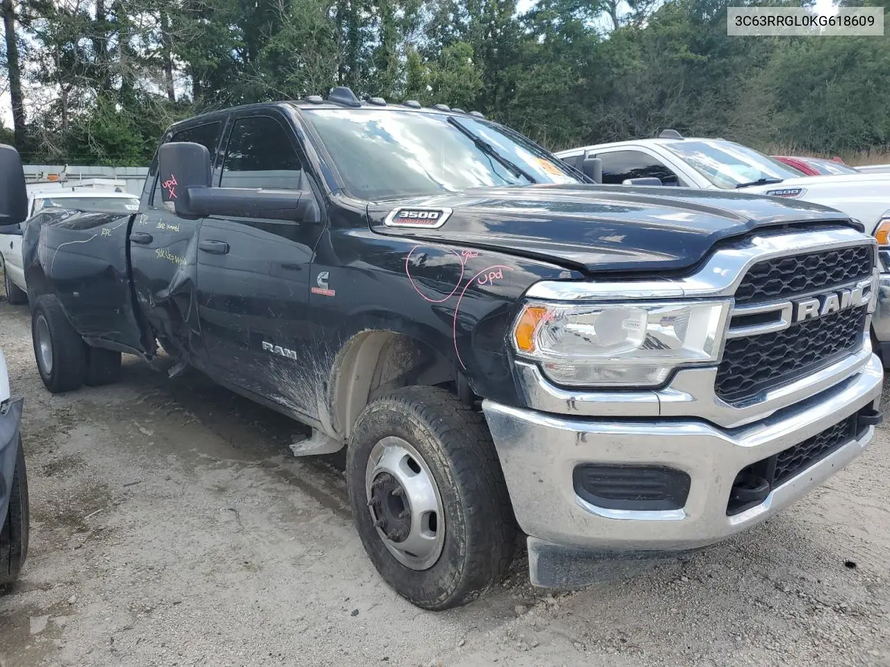 2019 Ram 3500 Tradesman VIN: 3C63RRGL0KG618609 Lot: 62014235