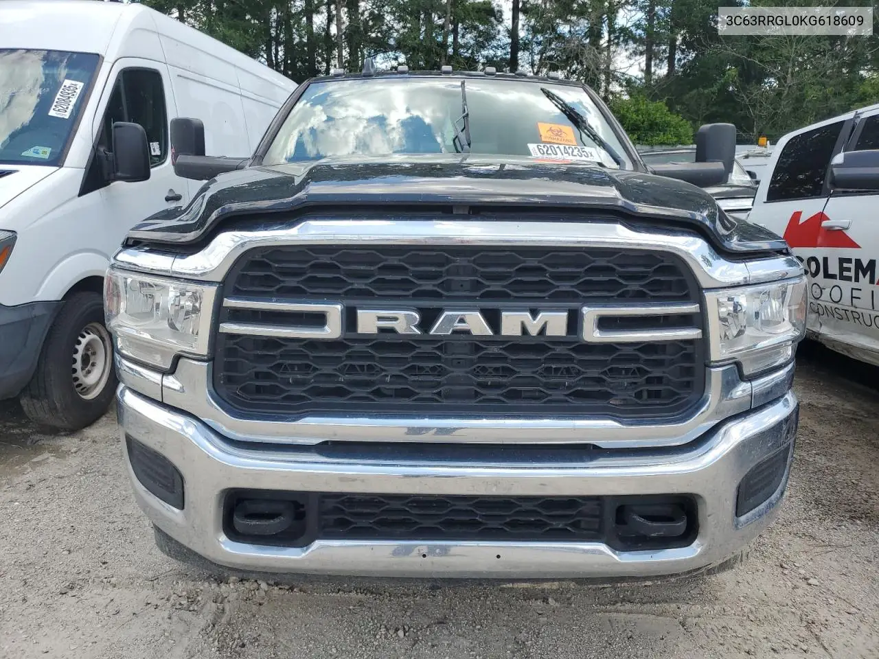 2019 Ram 3500 Tradesman VIN: 3C63RRGL0KG618609 Lot: 62014235