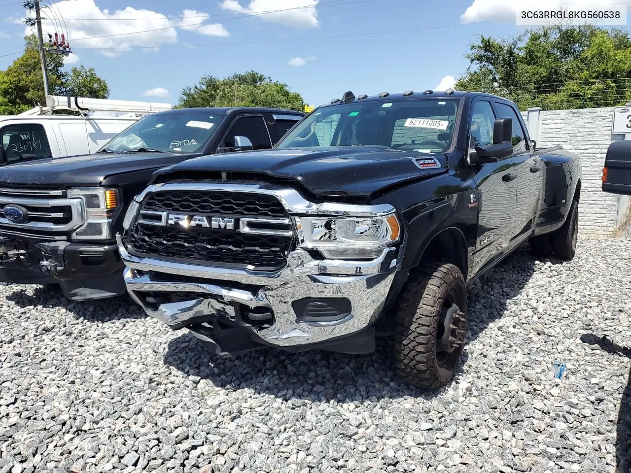 2019 Ram 3500 Tradesman VIN: 3C63RRGL8KG560538 Lot: 62111005