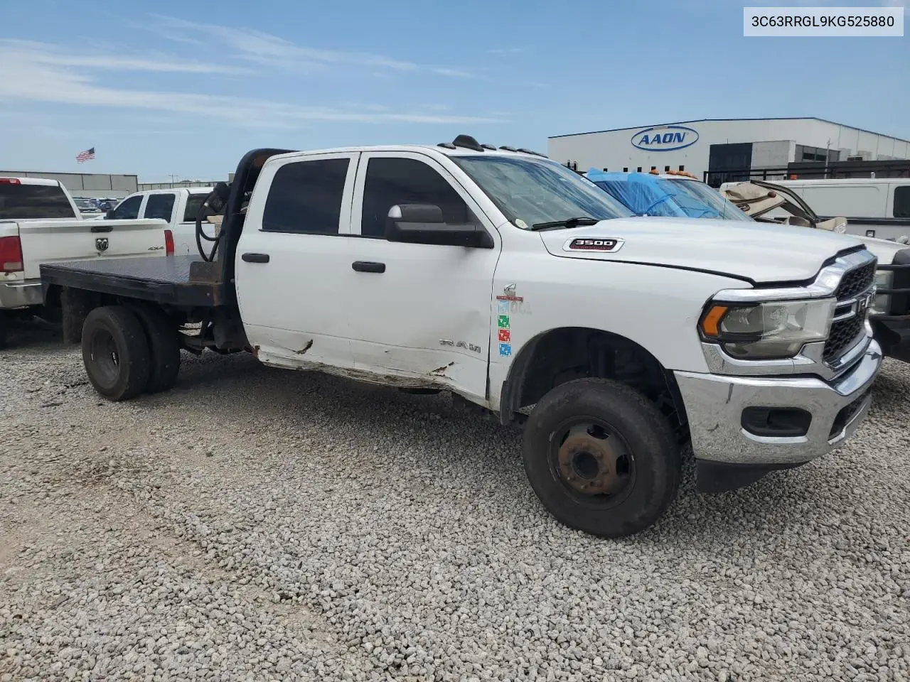 2019 Ram 3500 Tradesman VIN: 3C63RRGL9KG525880 Lot: 65624795