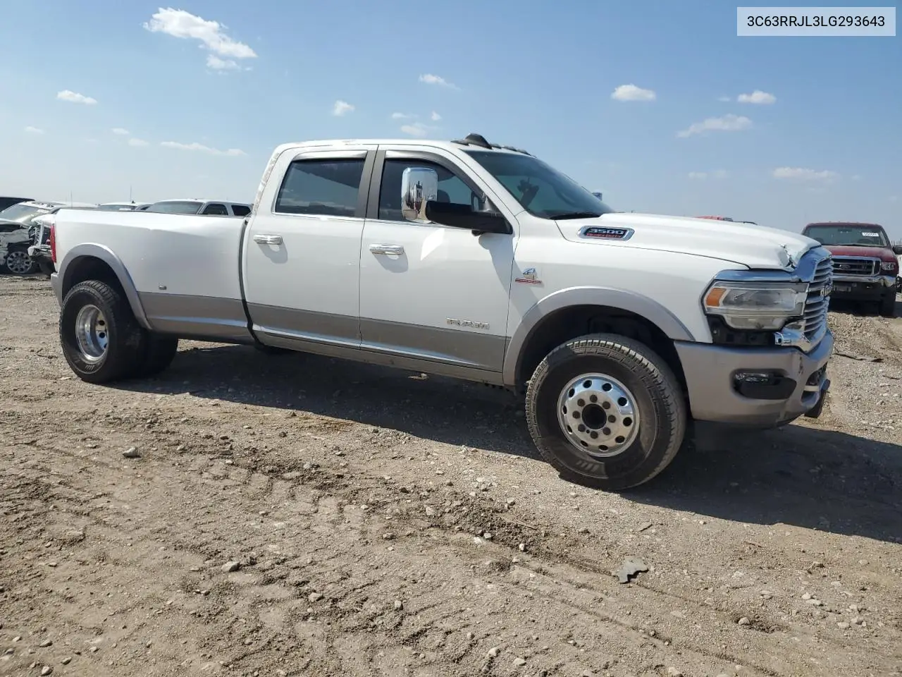 2020 Ram 3500 Laramie VIN: 3C63RRJL3LG293643 Lot: 59673595