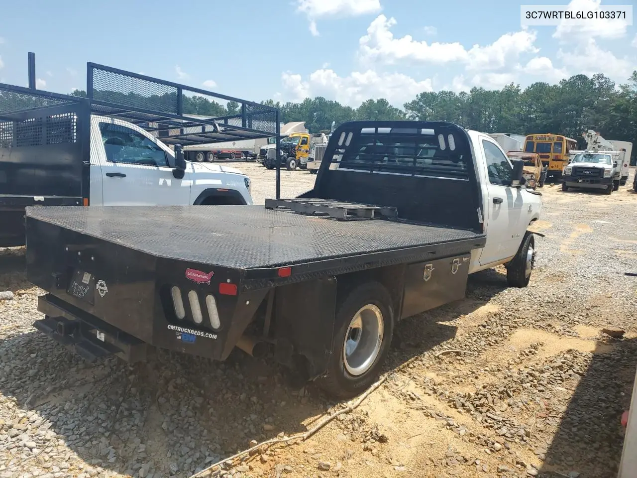 2020 Ram 3500 VIN: 3C7WRTBL6LG103371 Lot: 62677325