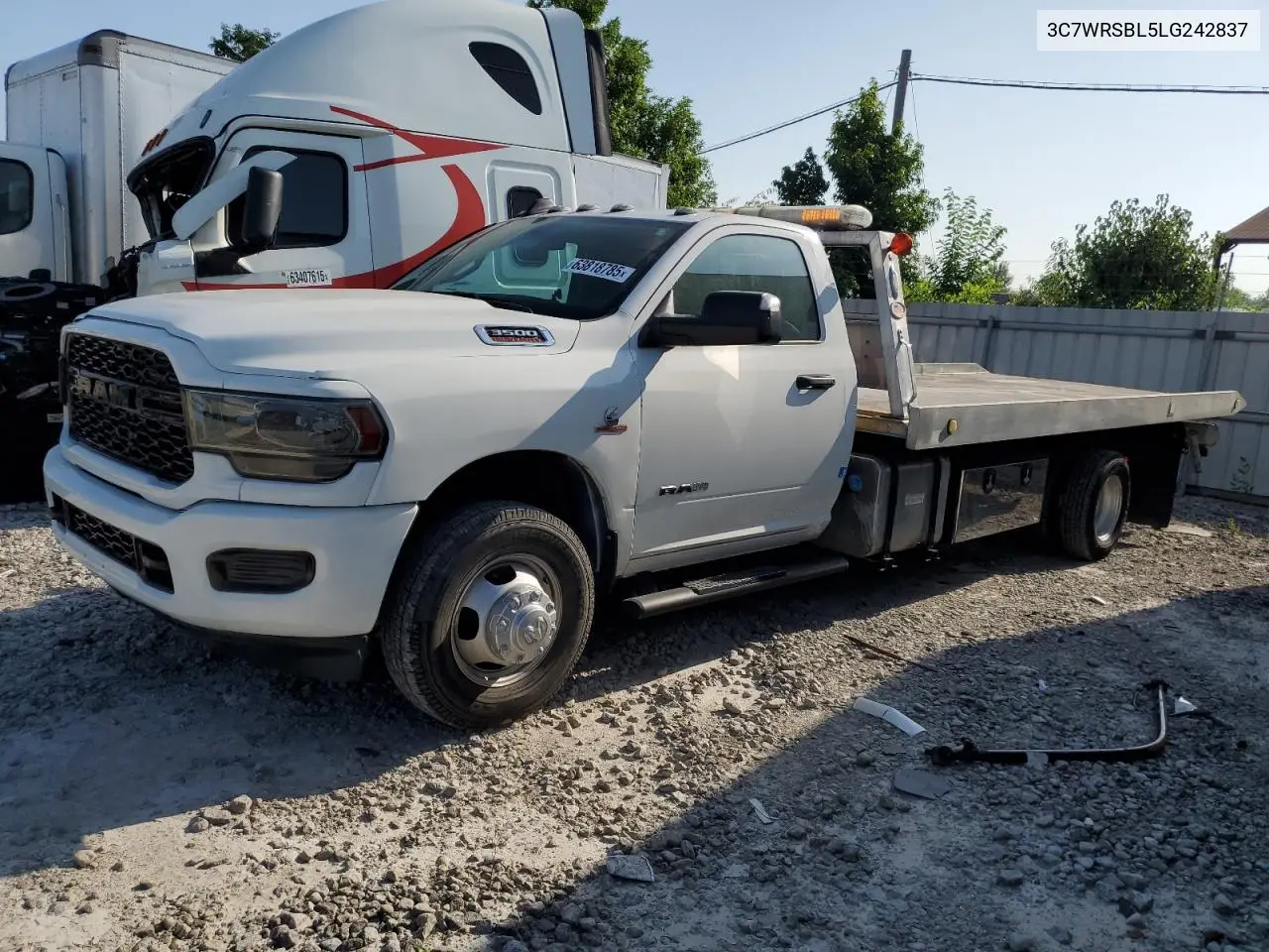 2020 Ram 3500 VIN: 3C7WRSBL5LG242837 Lot: 63818785