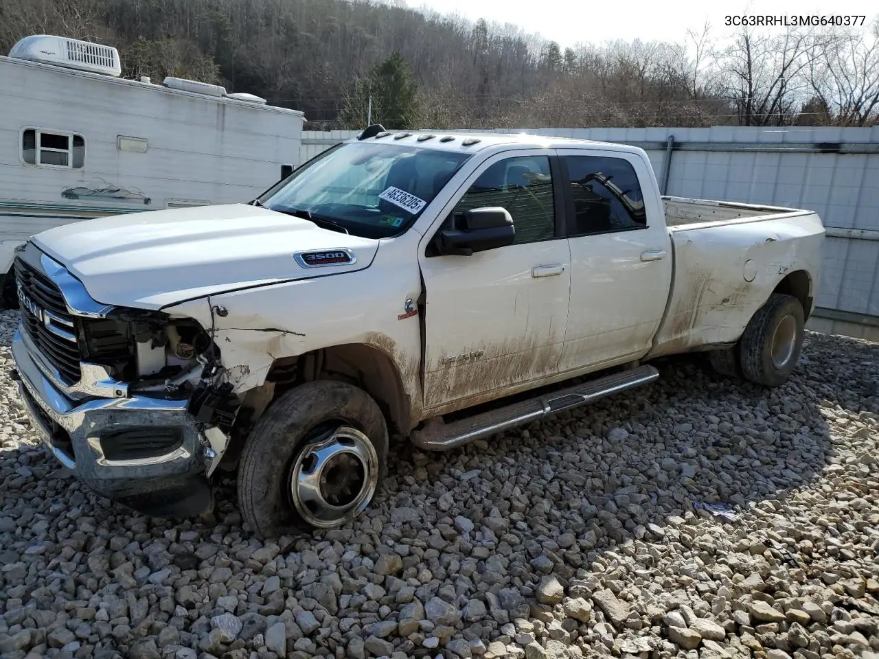 2021 Ram 3500 Big Horn VIN: 3C63RRHL3MG640377 Lot: 46336205