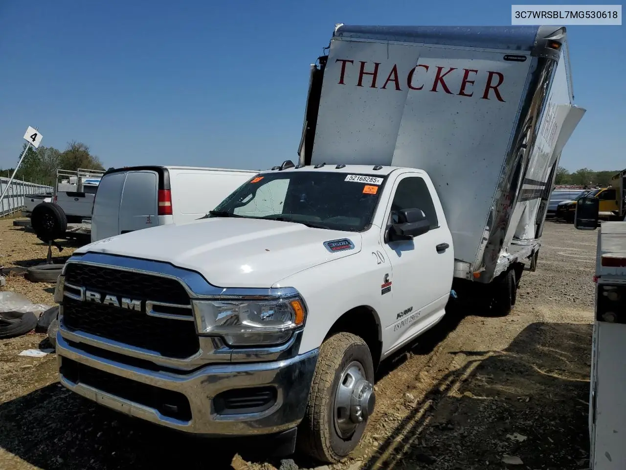2021 Ram 3500 VIN: 3C7WRSBL7MG530618 Lot: 52168285