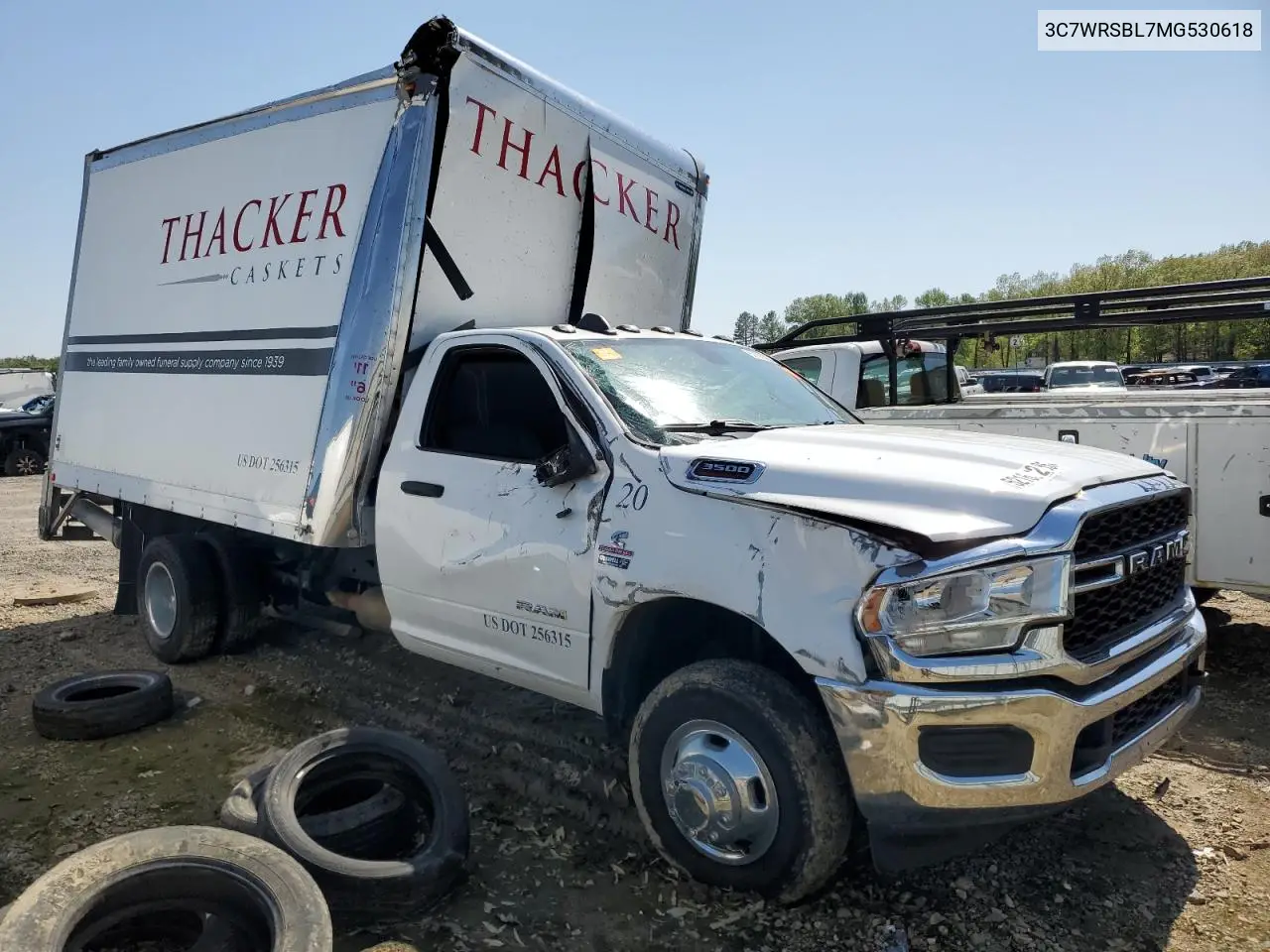 2021 Ram 3500 VIN: 3C7WRSBL7MG530618 Lot: 52168285