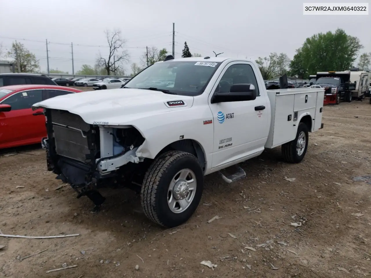 2021 Ram 3500 Tradesman VIN: 3C7WR2AJXMG640322 Lot: 56797185