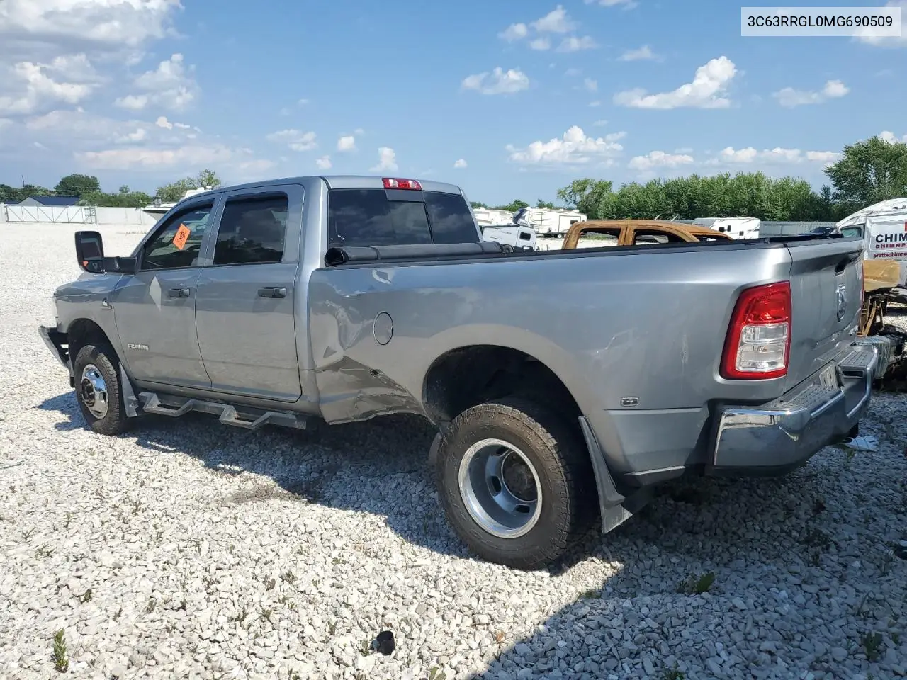 2021 Ram 3500 Tradesman VIN: 3C63RRGL0MG690509 Lot: 60703955