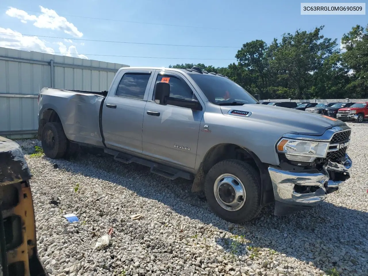 2021 Ram 3500 Tradesman VIN: 3C63RRGL0MG690509 Lot: 60703955