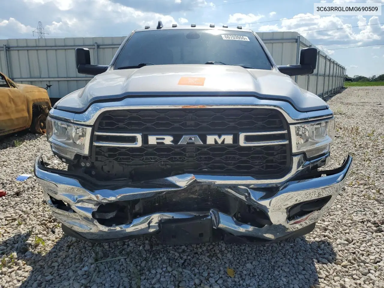 2021 Ram 3500 Tradesman VIN: 3C63RRGL0MG690509 Lot: 60703955