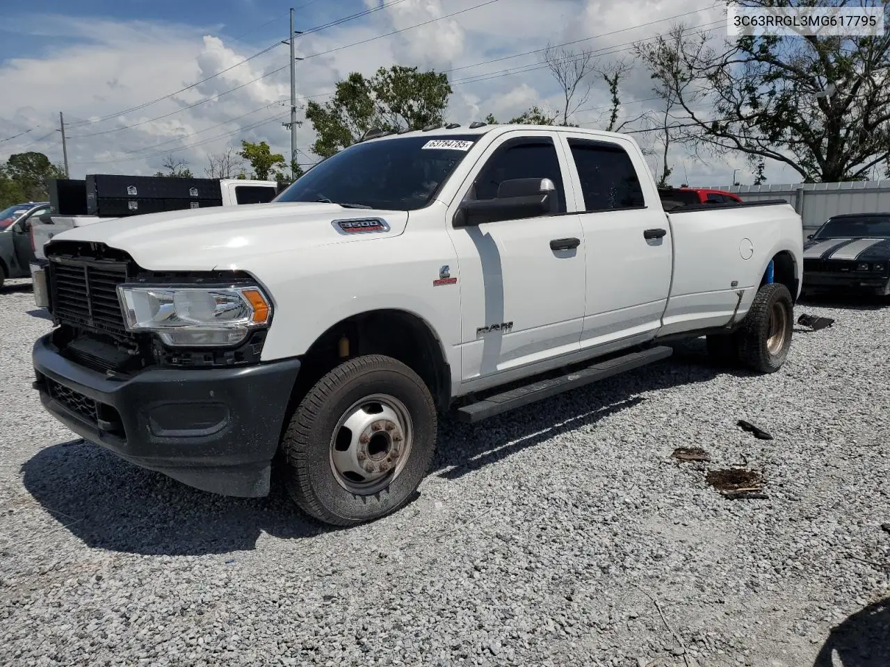 2021 Ram 3500 Tradesman VIN: 3C63RRGL3MG617795 Lot: 63784785