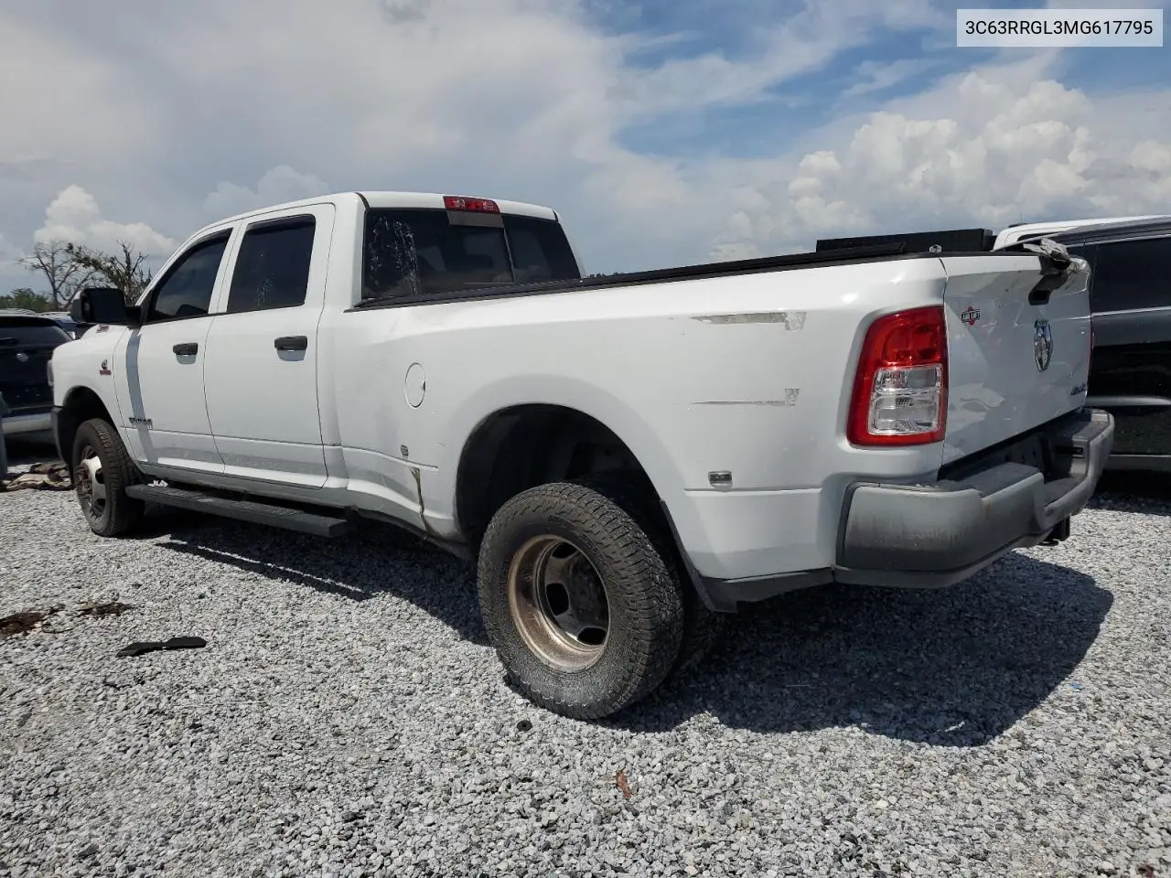 2021 Ram 3500 Tradesman VIN: 3C63RRGL3MG617795 Lot: 63784785