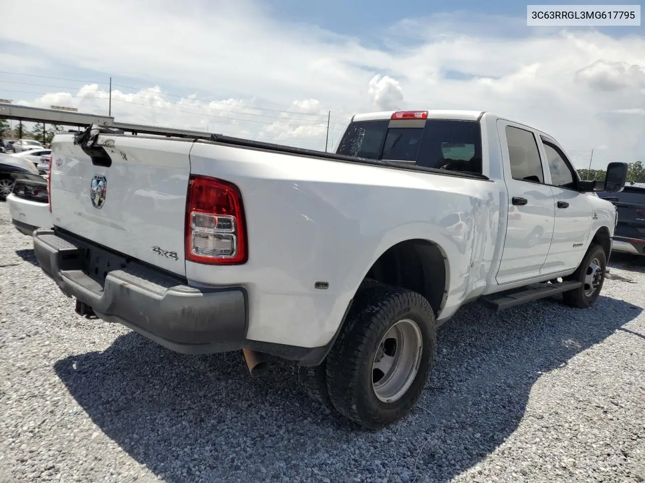 2021 Ram 3500 Tradesman VIN: 3C63RRGL3MG617795 Lot: 63784785