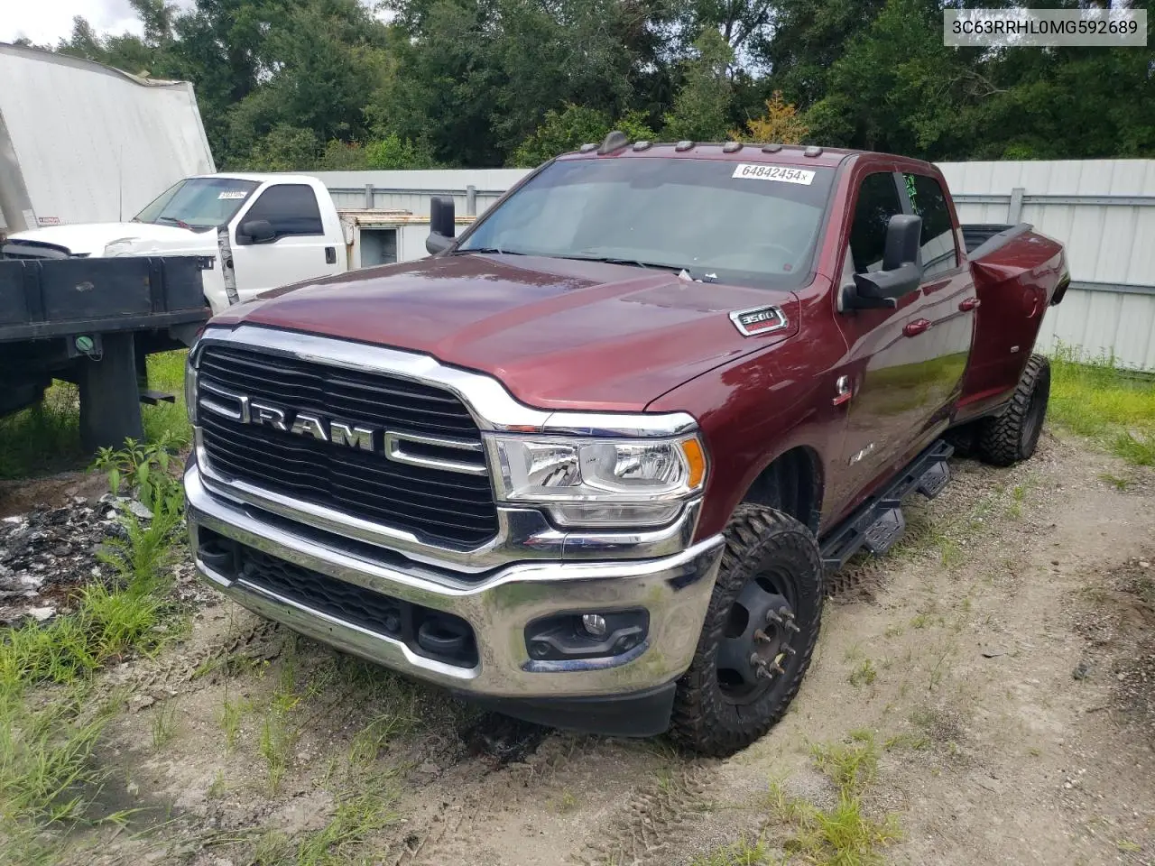 2021 Ram 3500 Big Horn VIN: 3C63RRHL0MG592689 Lot: 64842454