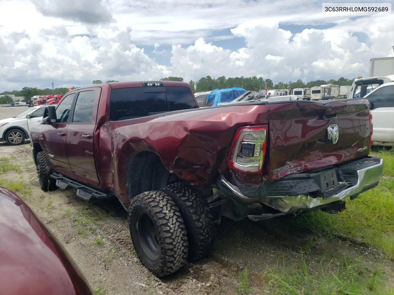 2021 Ram 3500 Big Horn VIN: 3C63RRHL0MG592689 Lot: 64842454