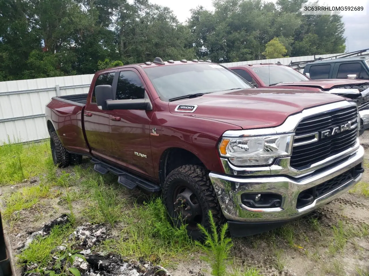 2021 Ram 3500 Big Horn VIN: 3C63RRHL0MG592689 Lot: 64842454