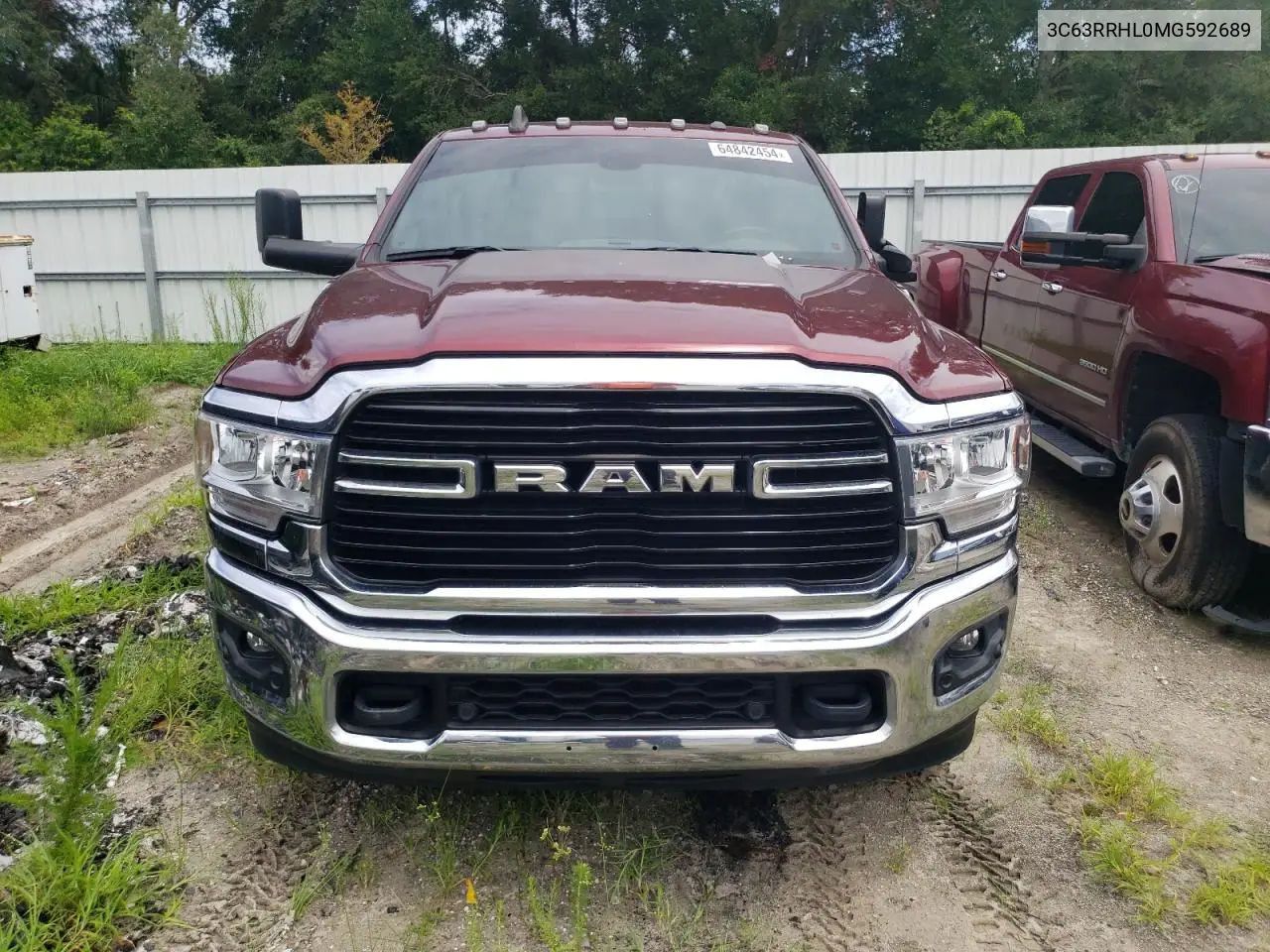 2021 Ram 3500 Big Horn VIN: 3C63RRHL0MG592689 Lot: 64842454