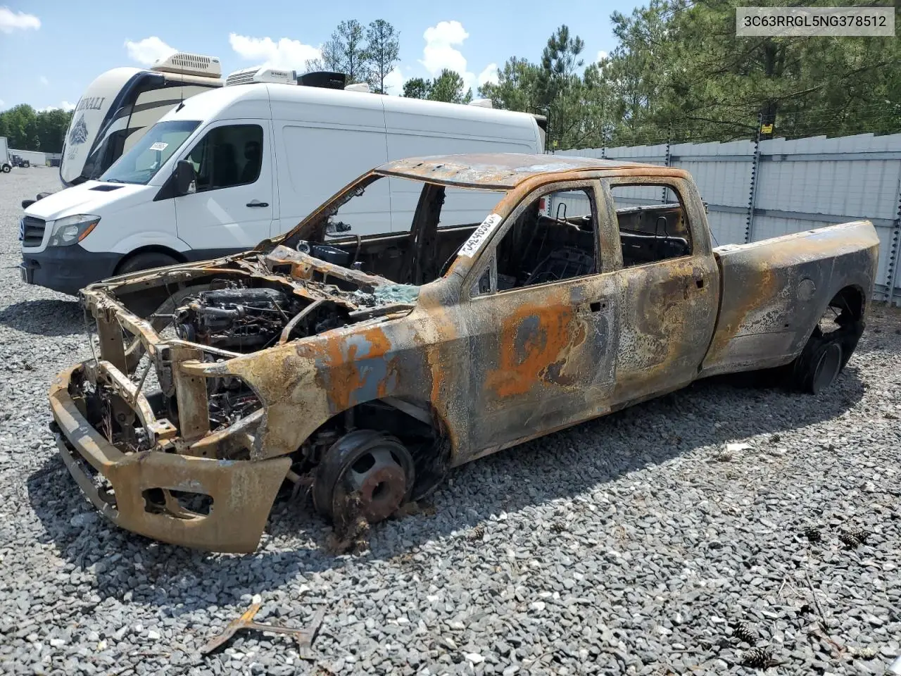 2022 Ram 3500 Tradesman VIN: 3C63RRGL5NG378512 Lot: 54240905