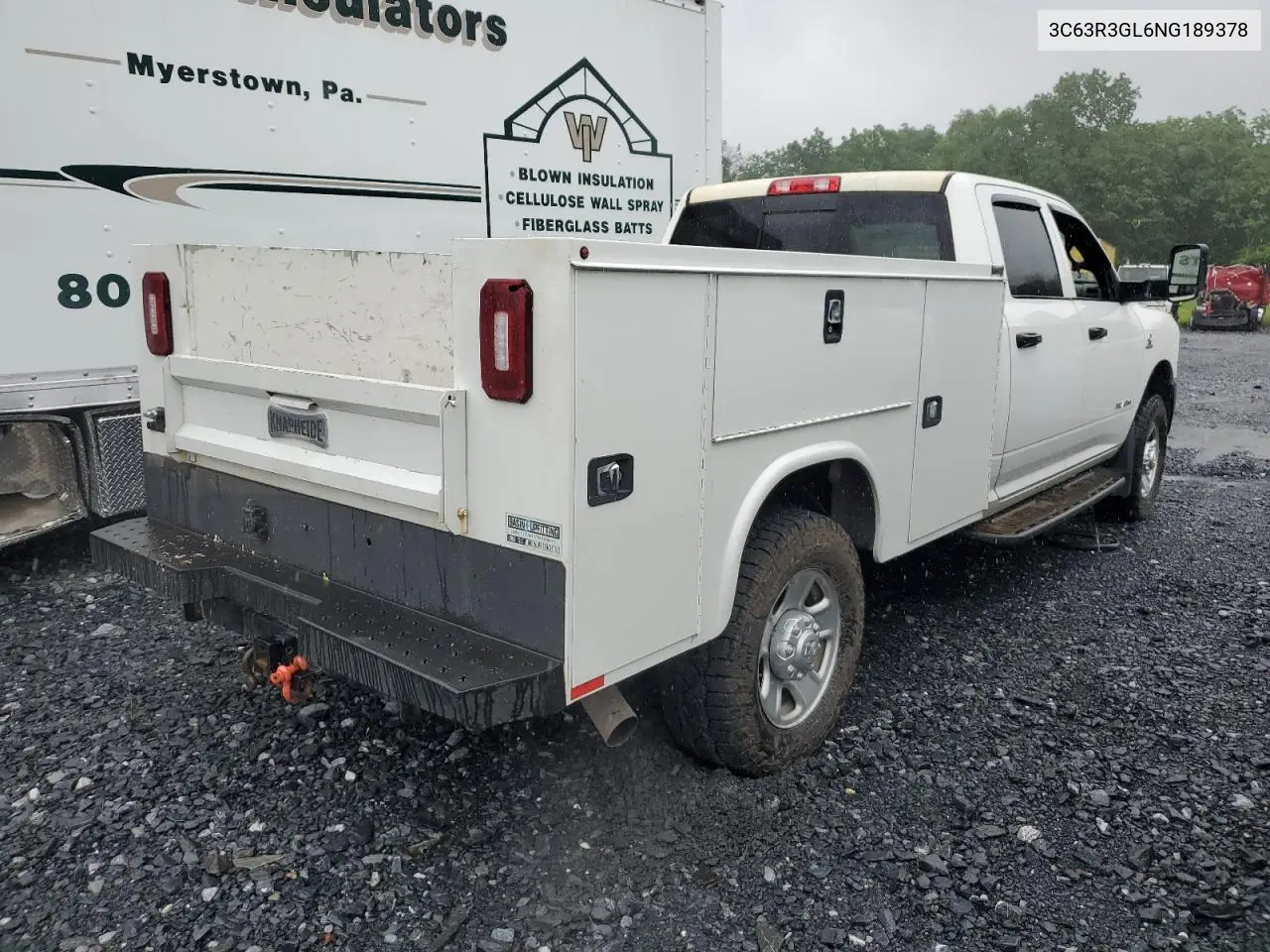 2022 Ram 3500 Tradesman VIN: 3C63R3GL6NG189378 Lot: 60846295