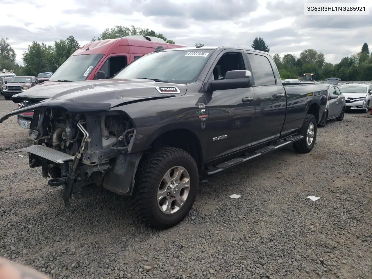 2022 Ram 3500 Big Horn/Lone Star VIN: 3C63R3HL1NG285921 Lot: 61967695