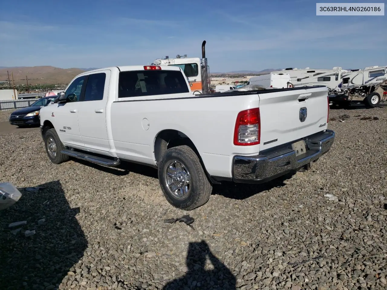 2022 Ram 3500 Big Horn/Lone Star VIN: 3C63R3HL4NG260186 Lot: 62409235