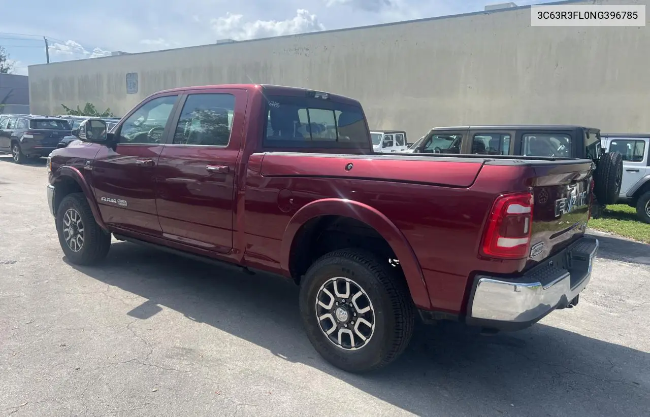 2022 Ram 3500 Longhorn VIN: 3C63R3FL0NG396785 Lot: 64108295