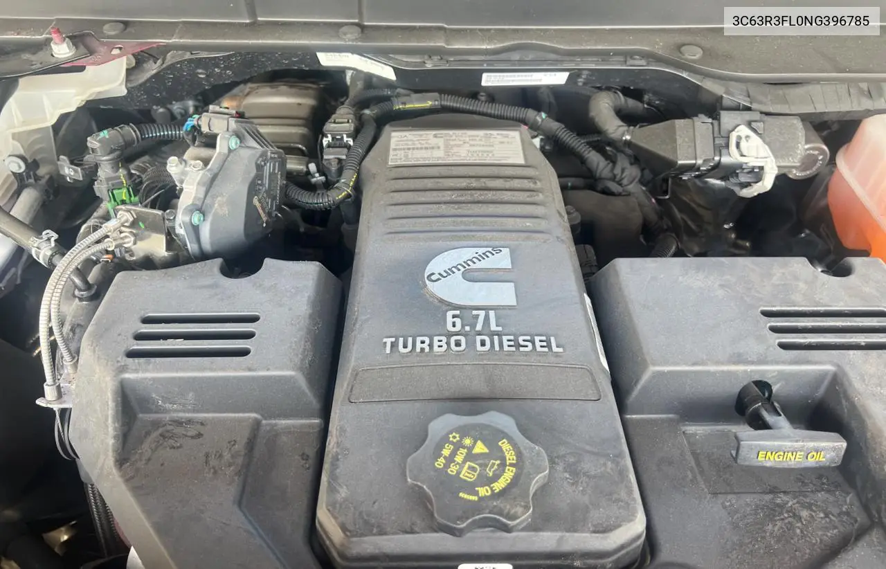 2022 Ram 3500 Longhorn VIN: 3C63R3FL0NG396785 Lot: 64108295
