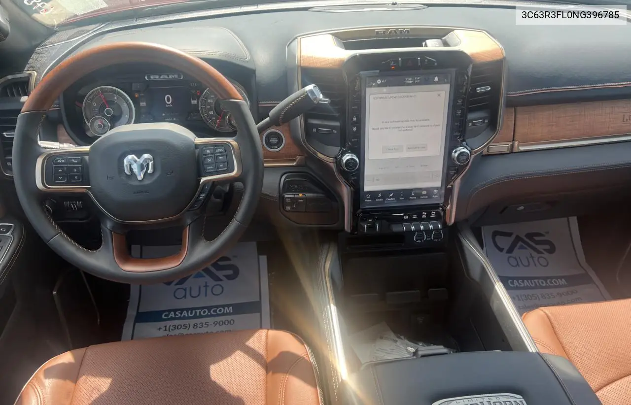2022 Ram 3500 Longhorn VIN: 3C63R3FL0NG396785 Lot: 64108295