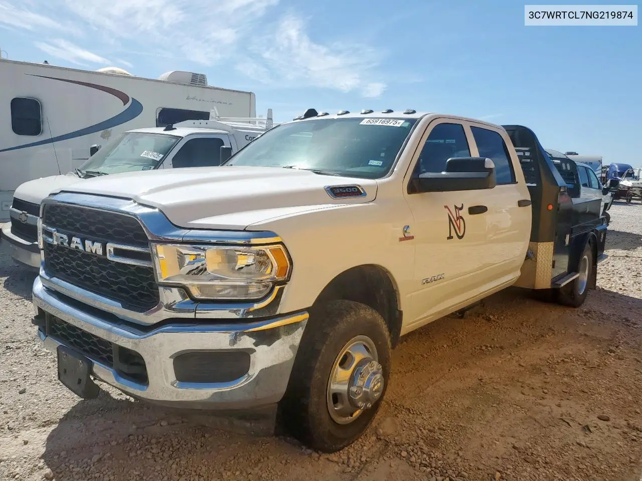 2022 Ram 3500 VIN: 3C7WRTCL7NG219874 Lot: 65916975