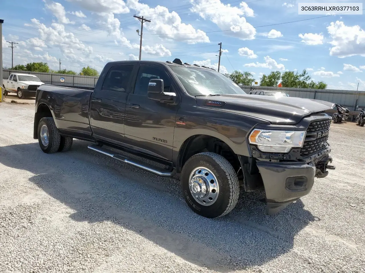 2024 Ram 3500 Big Horn VIN: 3C63RRHLXRG377103 Lot: 62201425