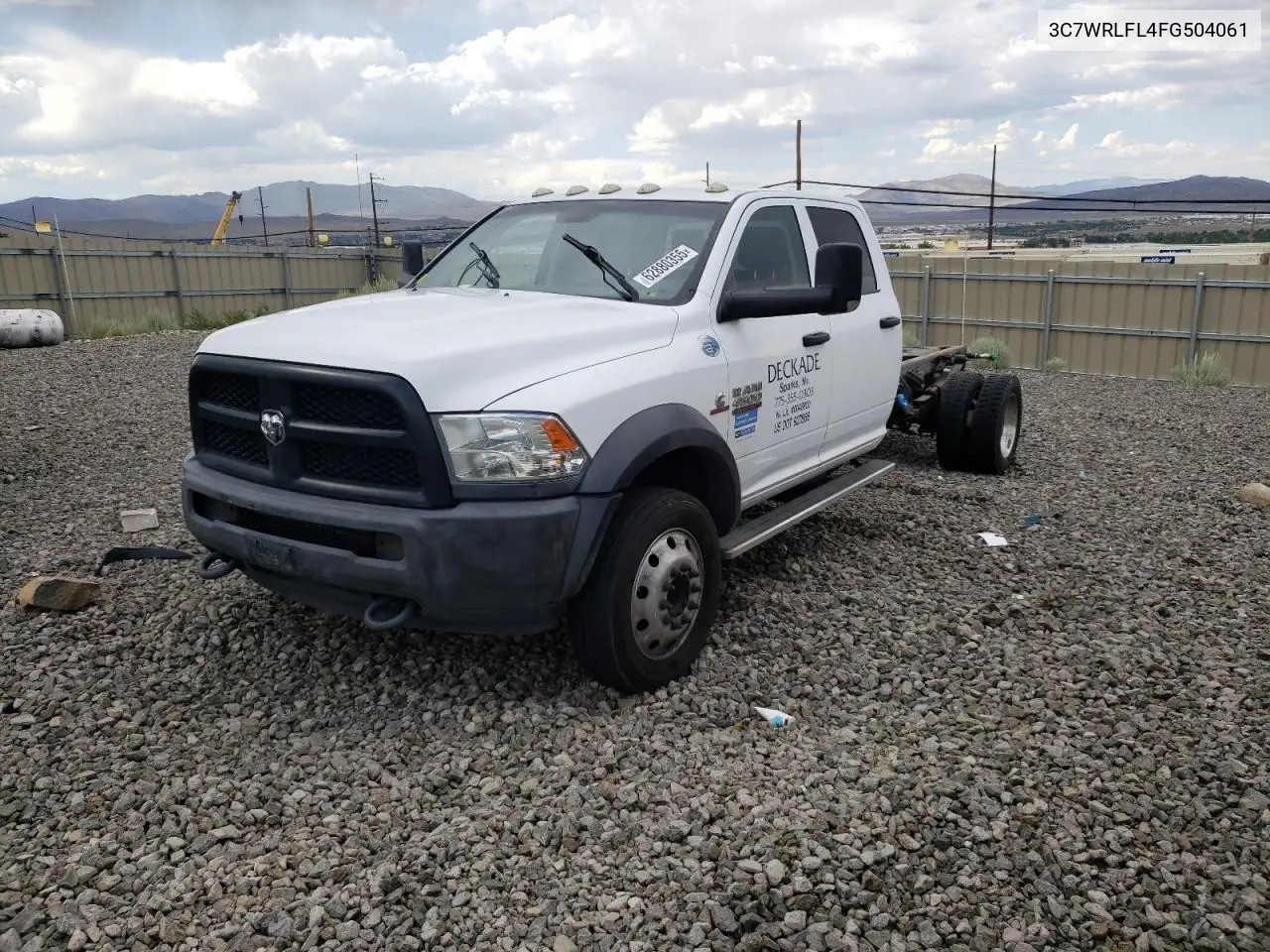 2015 Ram 4500 VIN: 3C7WRLFL4FG504061 Lot: 62880355