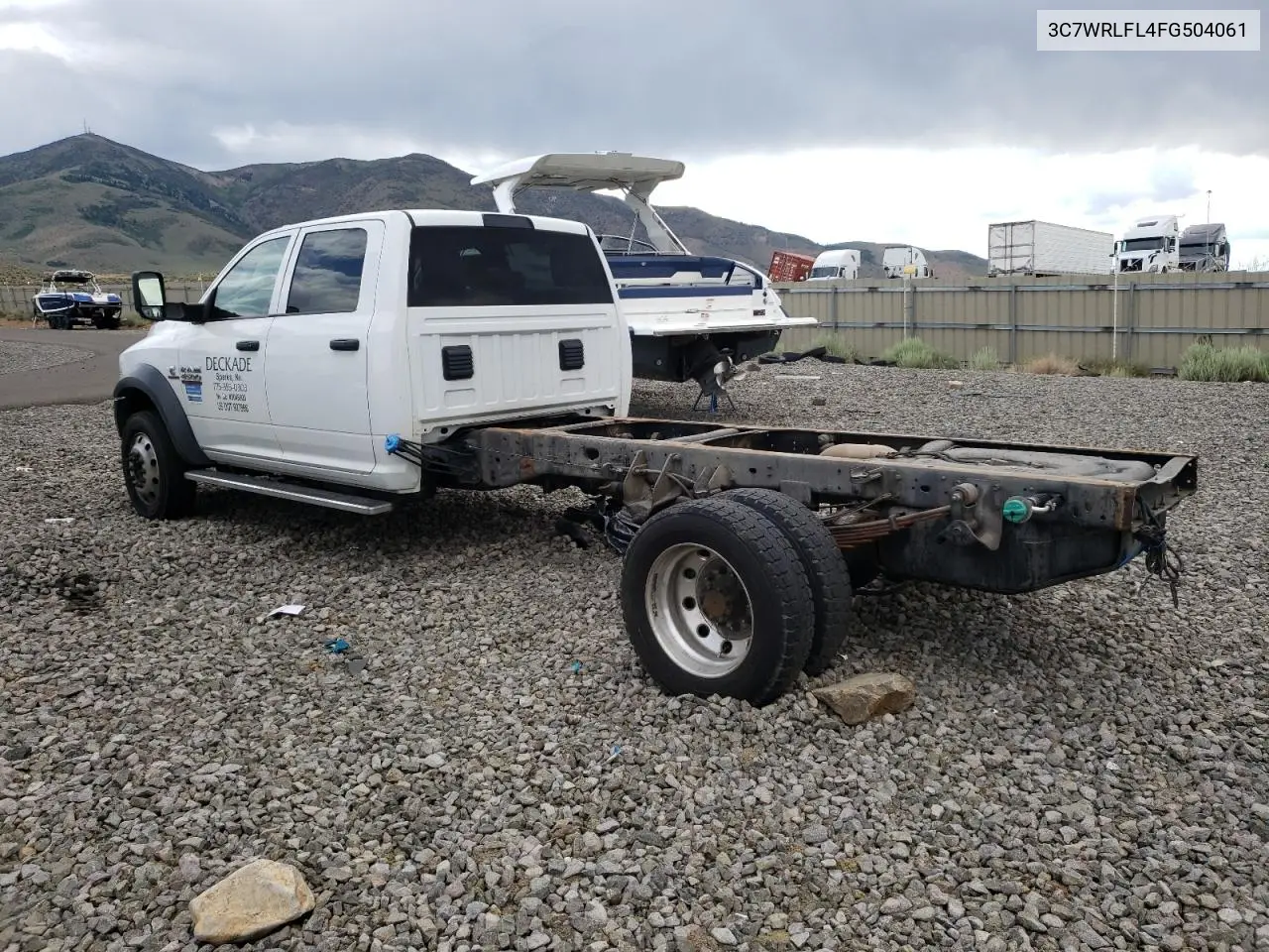 2015 Ram 4500 VIN: 3C7WRLFL4FG504061 Lot: 62880355