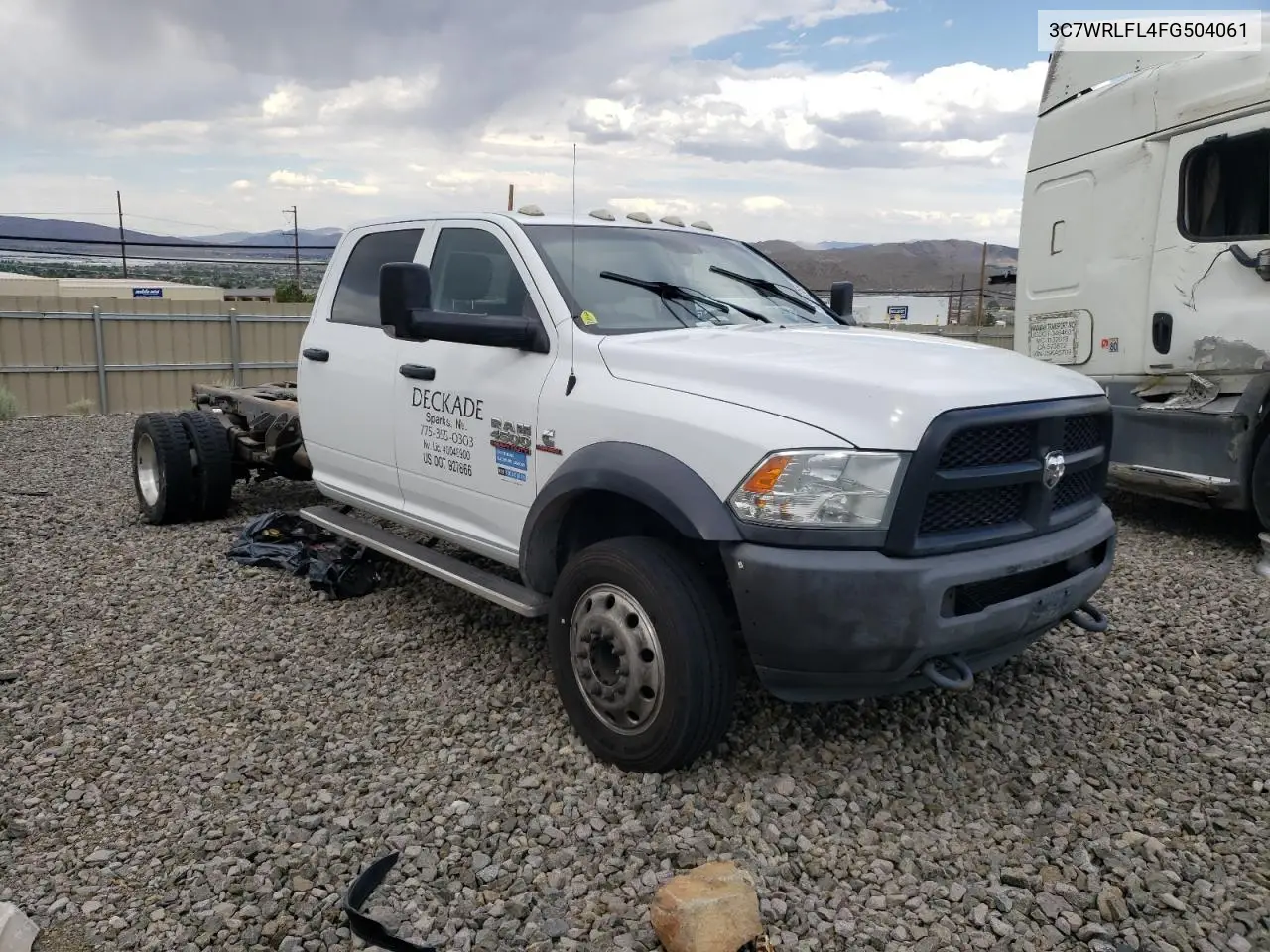 2015 Ram 4500 VIN: 3C7WRLFL4FG504061 Lot: 62880355