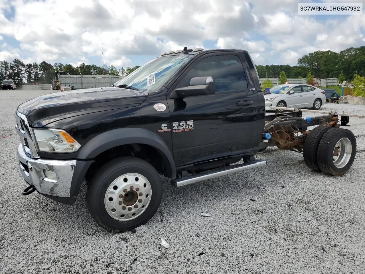 2017 Ram 4500 VIN: 3C7WRKAL0HG547932 Lot: 62754645
