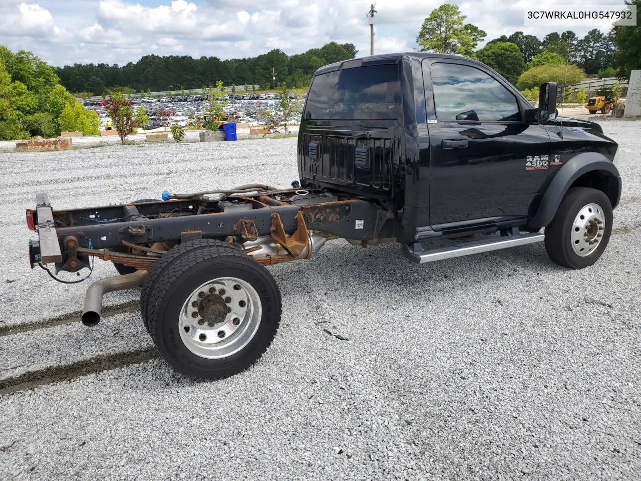 2017 Ram 4500 VIN: 3C7WRKAL0HG547932 Lot: 62754645