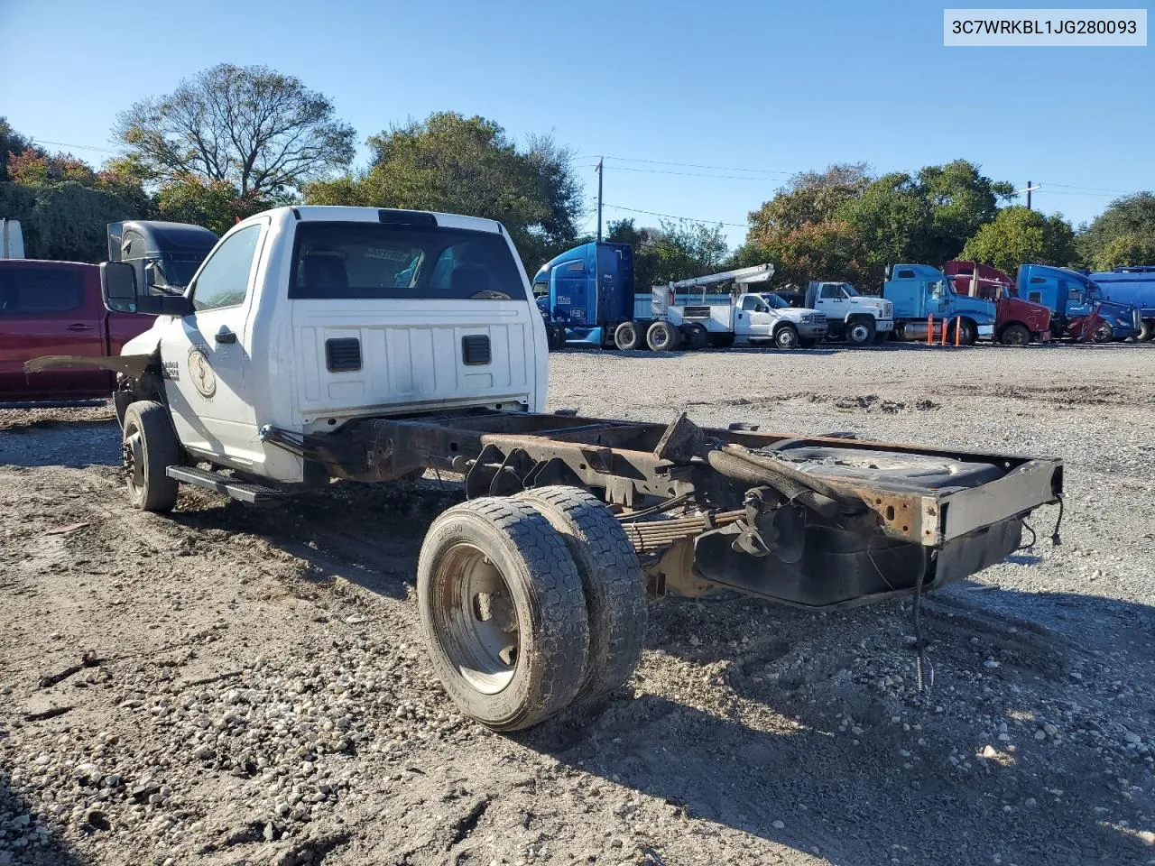 2018 Ram 4500 VIN: 3C7WRKBL1JG280093 Lot: 42355845
