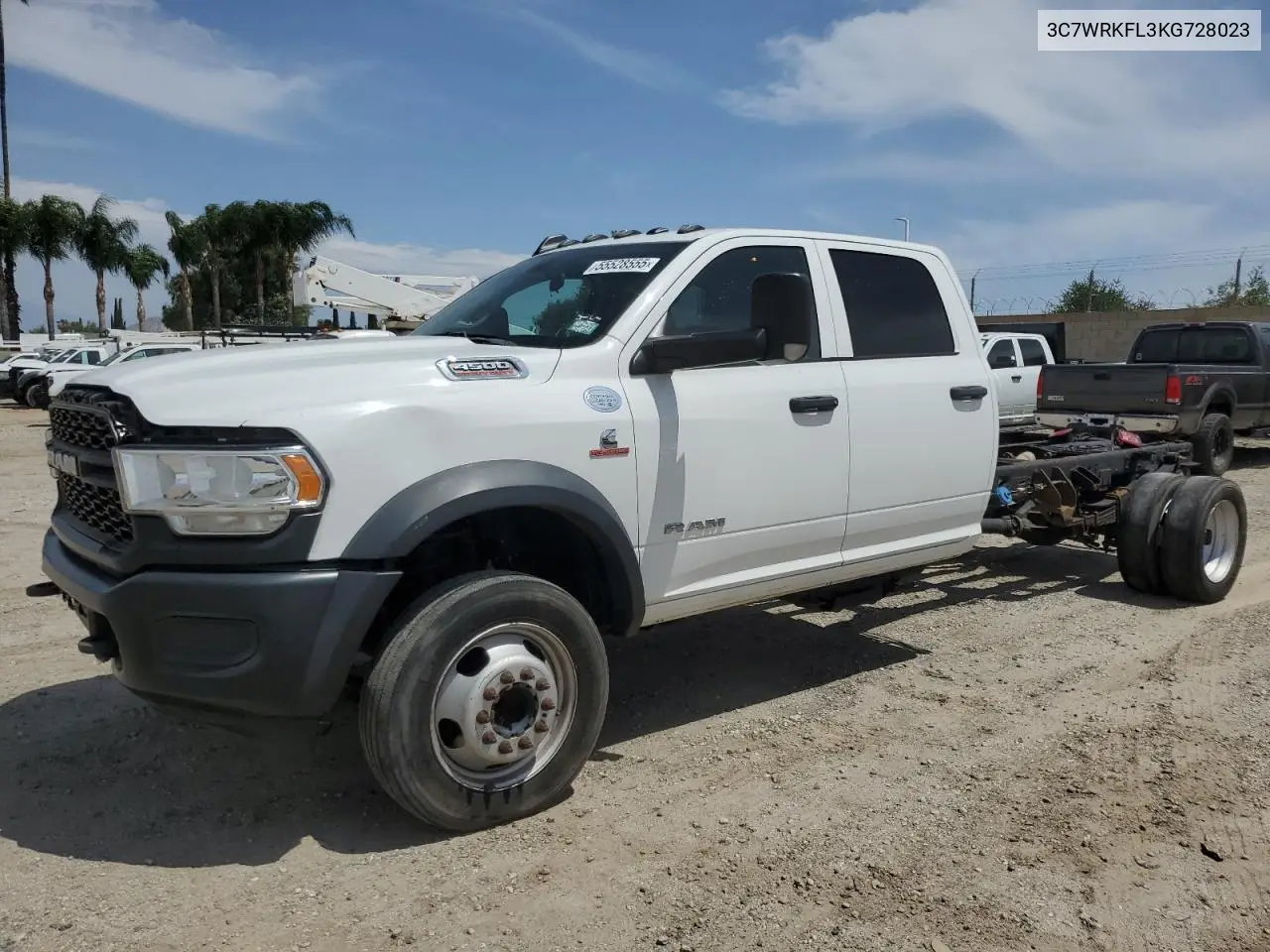 2019 Ram 4500 VIN: 3C7WRKFL3KG728023 Lot: 55528555