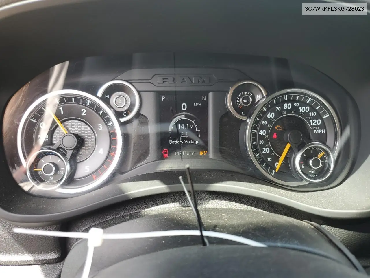 2019 Ram 4500 VIN: 3C7WRKFL3KG728023 Lot: 55528555