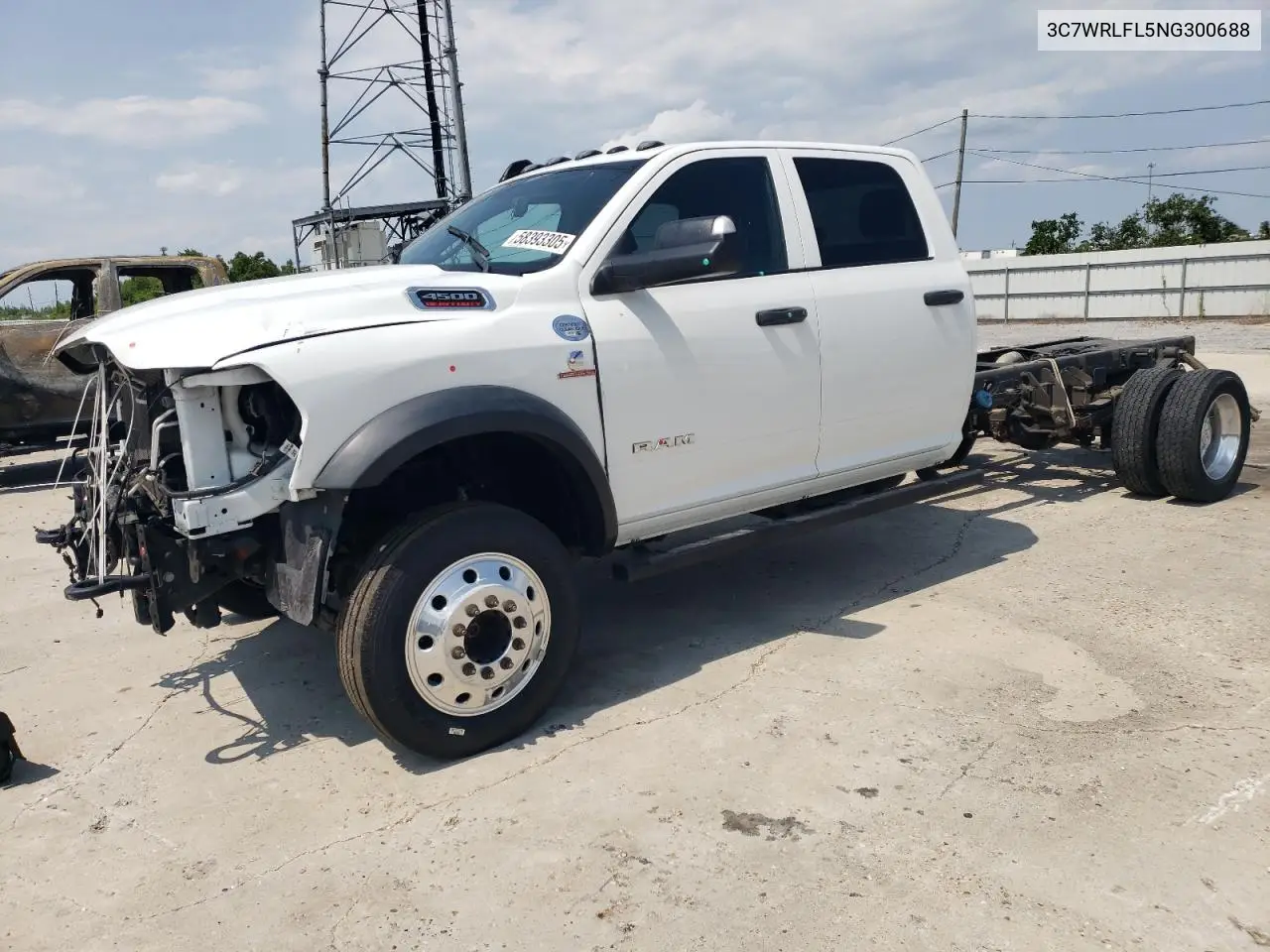 2022 Ram 4500 VIN: 3C7WRLFL5NG300688 Lot: 58393305