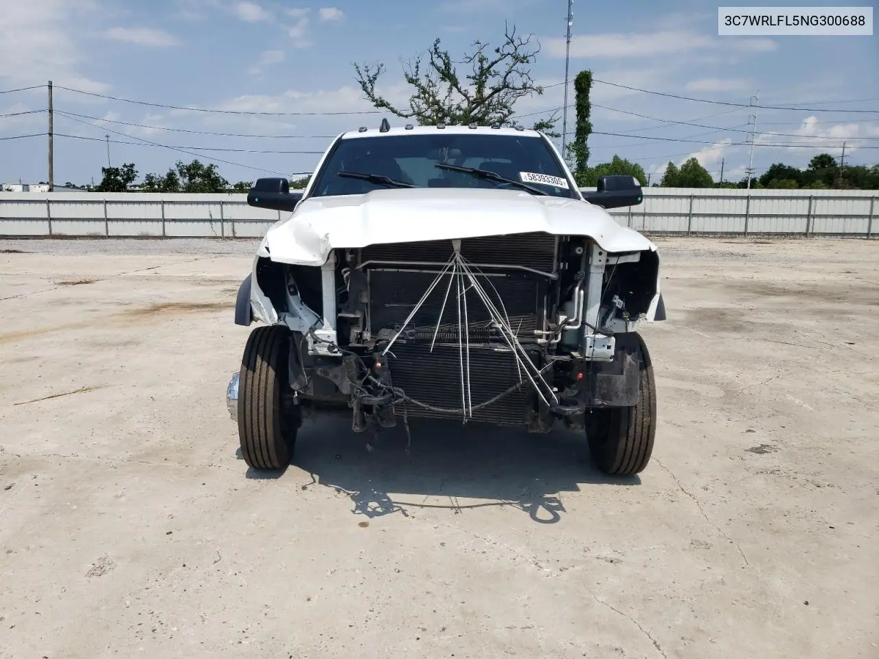 2022 Ram 4500 VIN: 3C7WRLFL5NG300688 Lot: 58393305