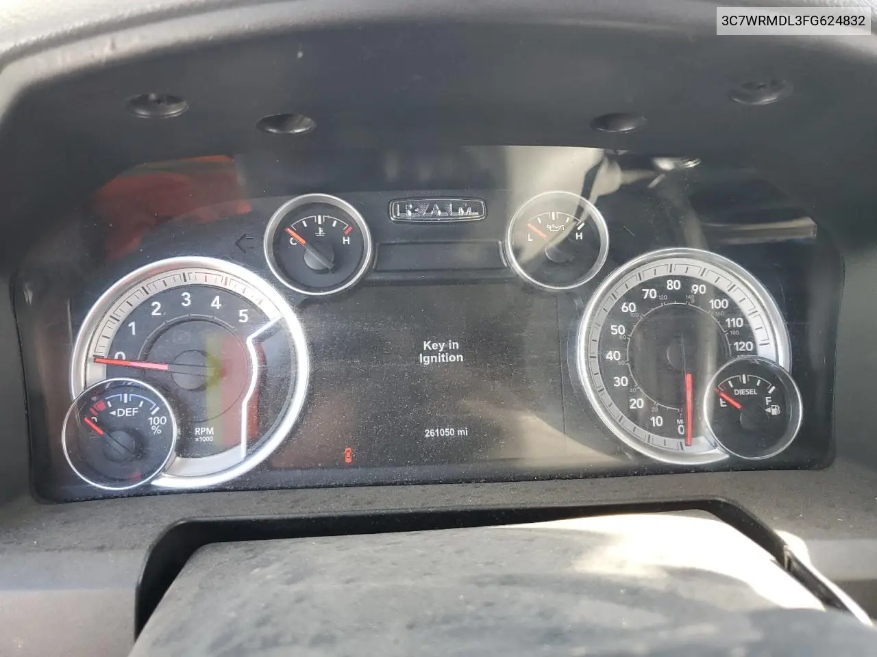 2015 Ram 5500 VIN: 3C7WRMDL3FG624832 Lot: 54011855