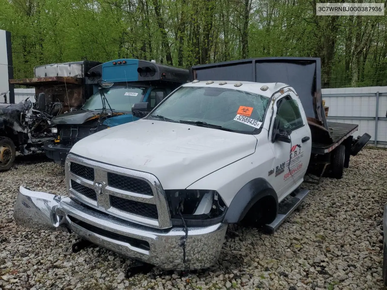2016 Ram 5500 VIN: 3C7WRNBJ0GG387936 Lot: 52689435