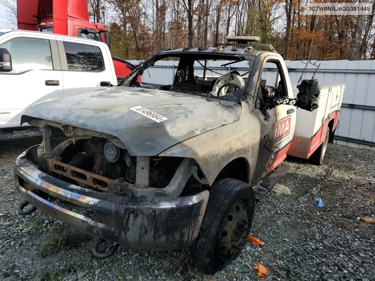 2016 Ram 5500 VIN: 3C7WRNBJ6GG381445 Lot: 81496984